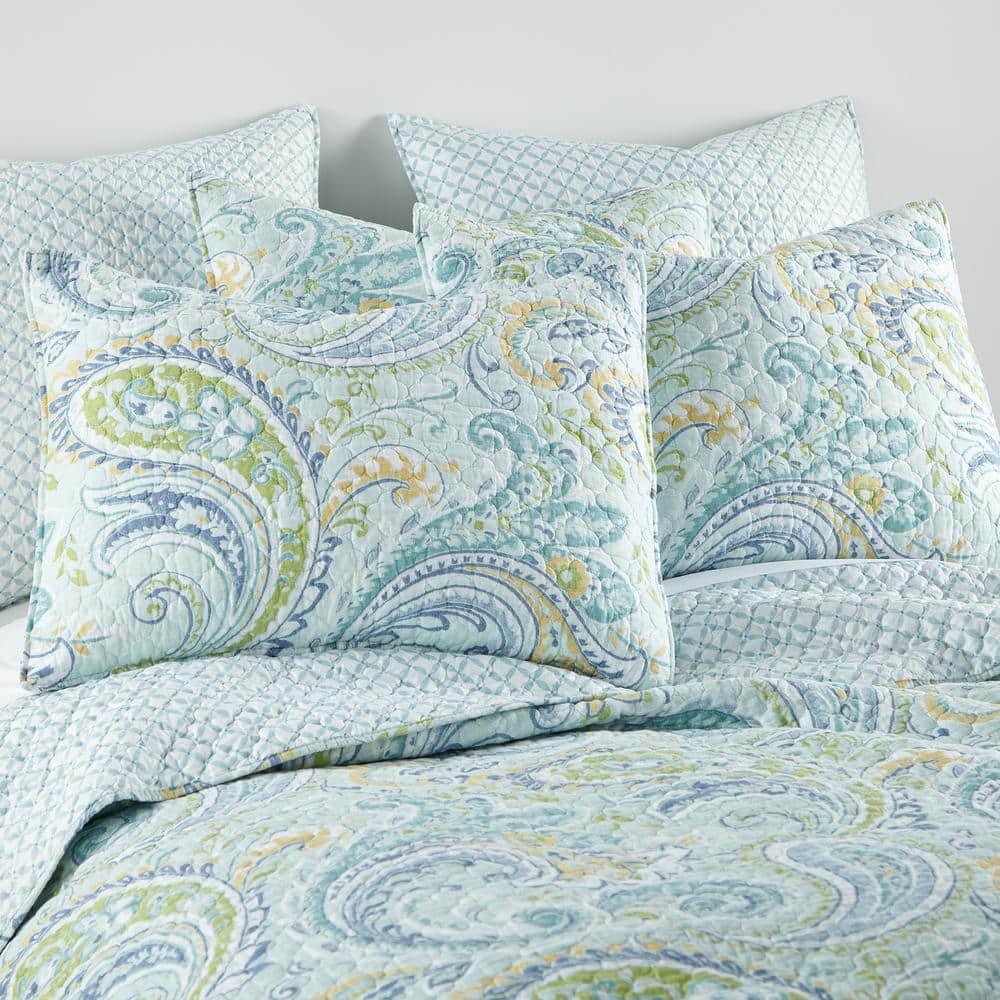 Cortona Paisley Quilt Set - Twin/Twin XL Quilt and One Standard Pillow Sham - Levtex Home