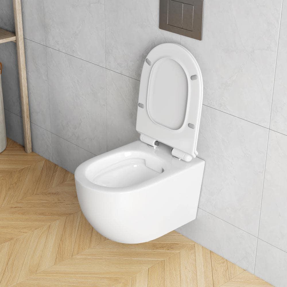 Hampton Elongated Wall Mount Toilet Wall Hung Toilet Bowl