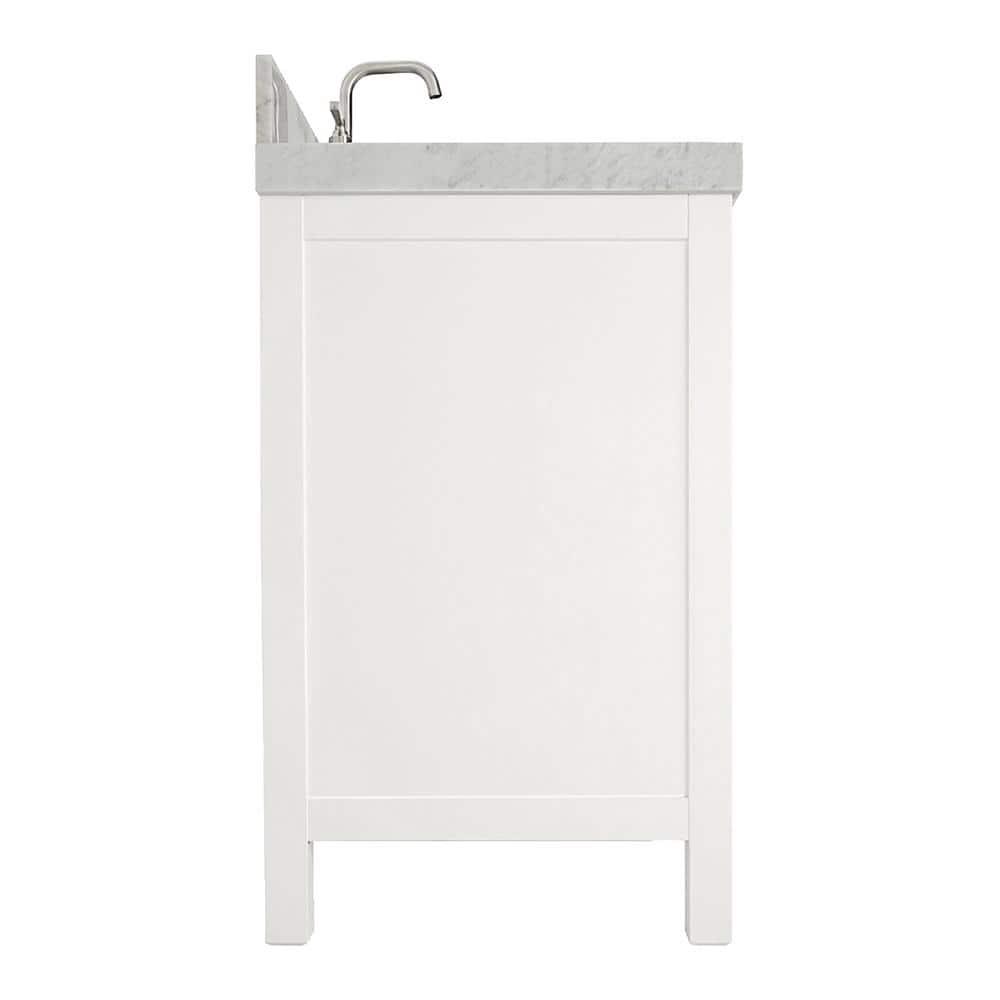 Cambridge 42'' Single Bathroom Vanity with Carrara Marble Top