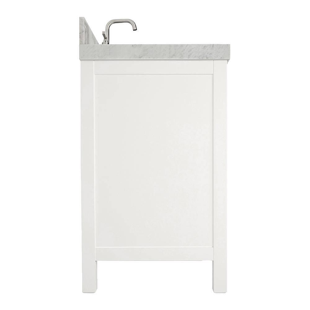 Cambridge 42'' Single Bathroom Vanity with Carrara Marble Top