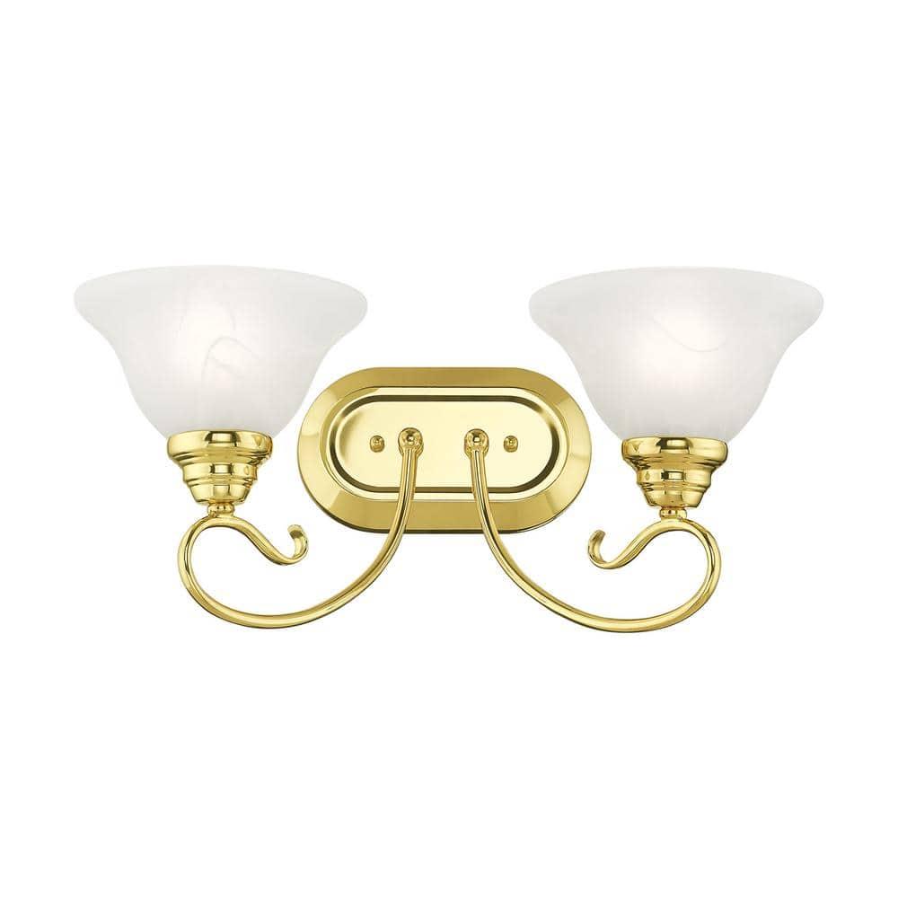 Livex Lighting Coronado 2 - Light Vanity in  Polished Brass