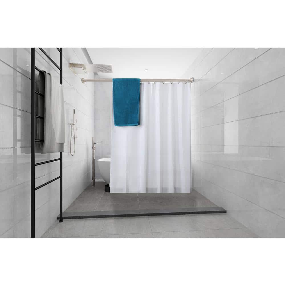 72'' Straight Tension Shower Curtain Rod & Hook Set