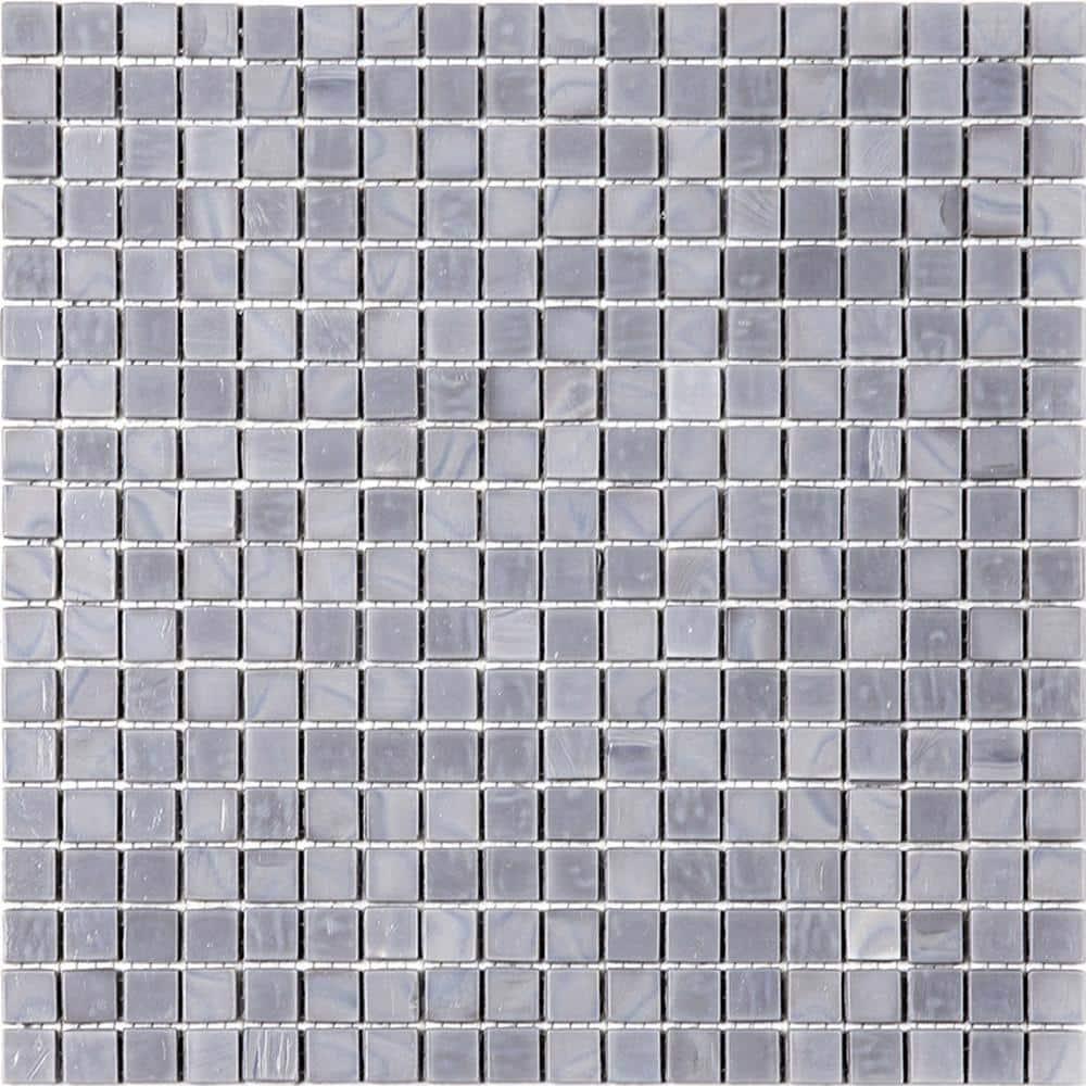 Skosh 0.6" x 0.6" Glass Grid Mosaic Wall & Floor Tile