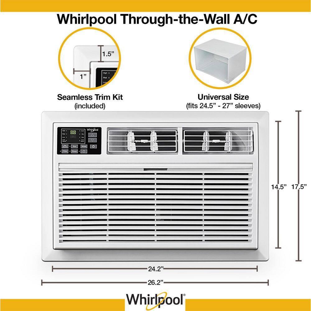 Whirlpool Whirlpool 10,000 BTU 230V Through-the-Wall Air Conditioner with Remote Control