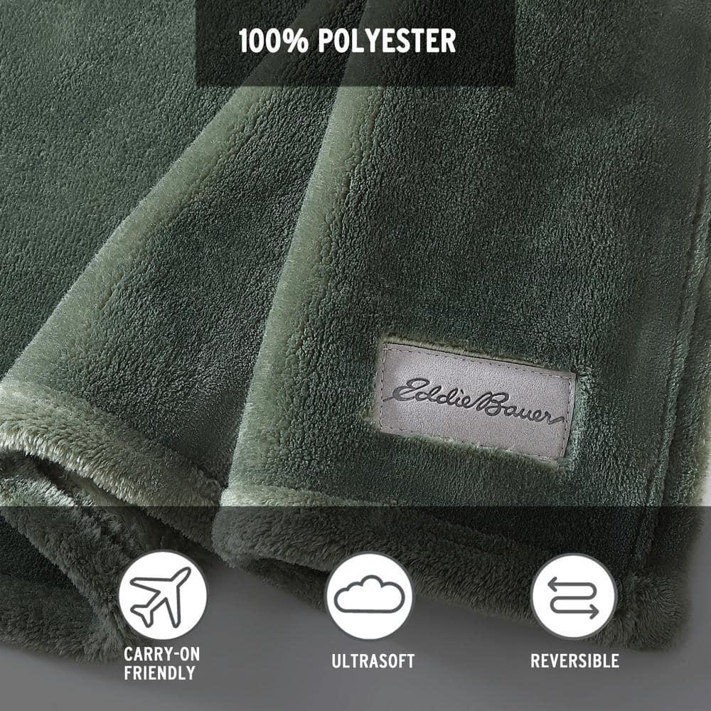Eddie Bauer Eddie Bauer Ultra Lux Plush Solid Throw Blankets