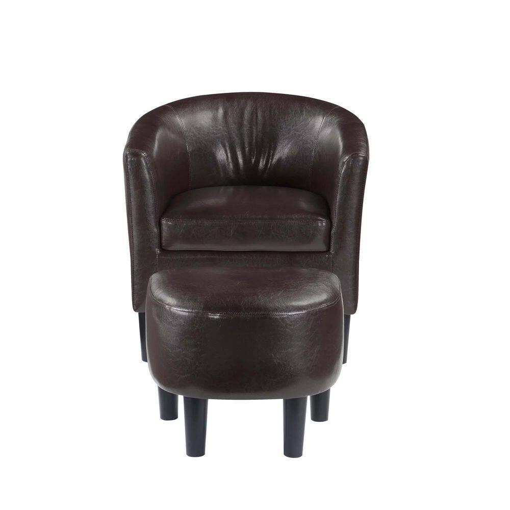Take a Seat Churchill Accent Chair with Ottoman