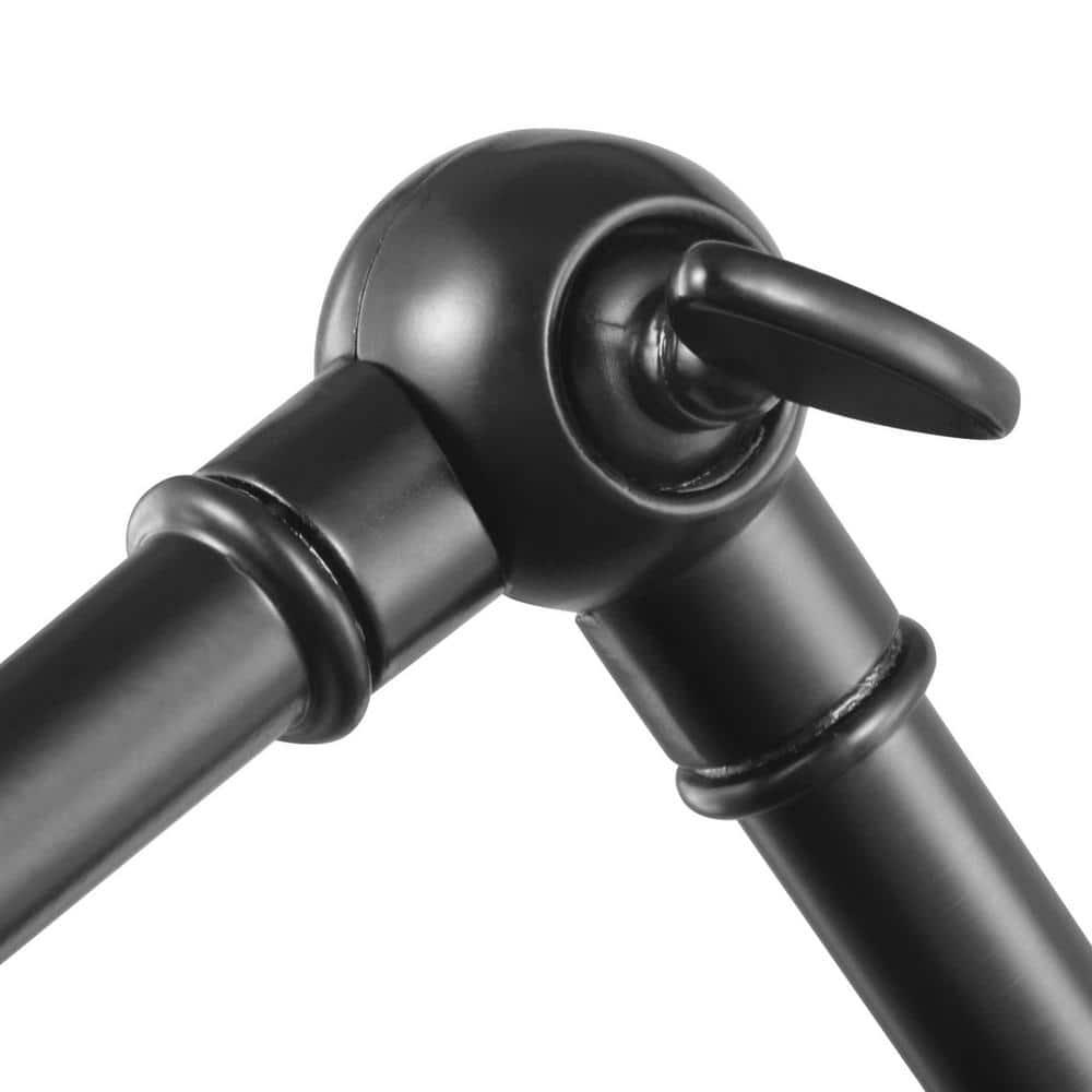 Progress Lighting Hinton 1-Light Swing Arm Wall Bracket, Black Steel, Metal Shade