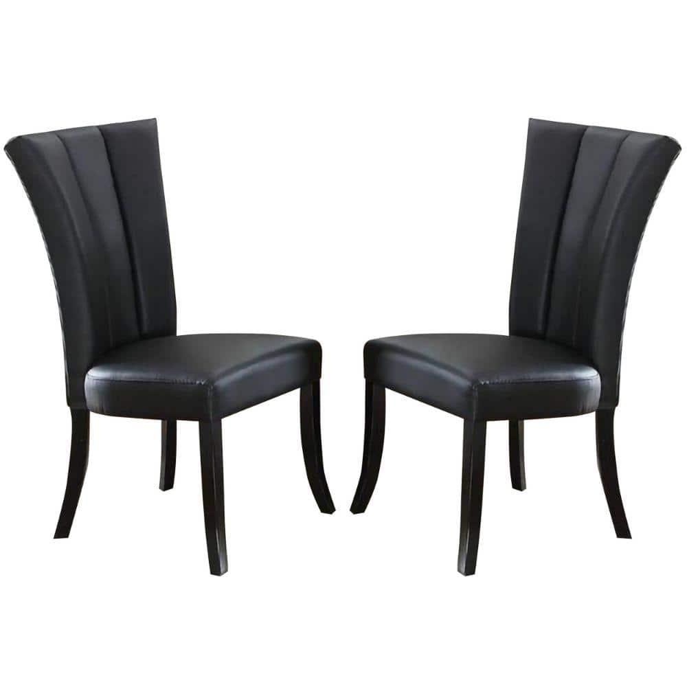 A&J Homes Studio Faux Leather Upholstered Side Chair (Set of 2)