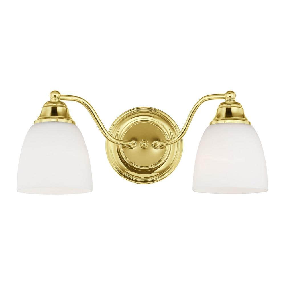 Livex Lighting Somerville 2 - Light Vanity in  Polished Brass