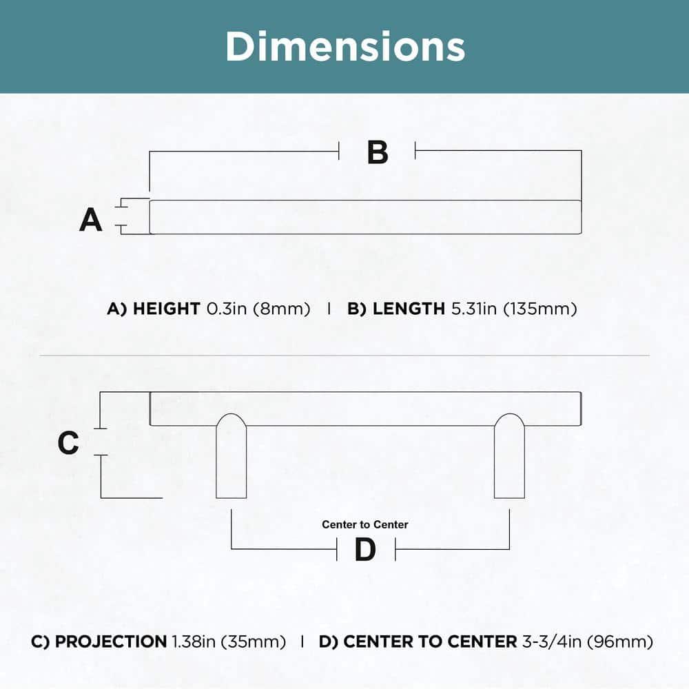 Franklin Brass Bauhaus Flat Bar Pull