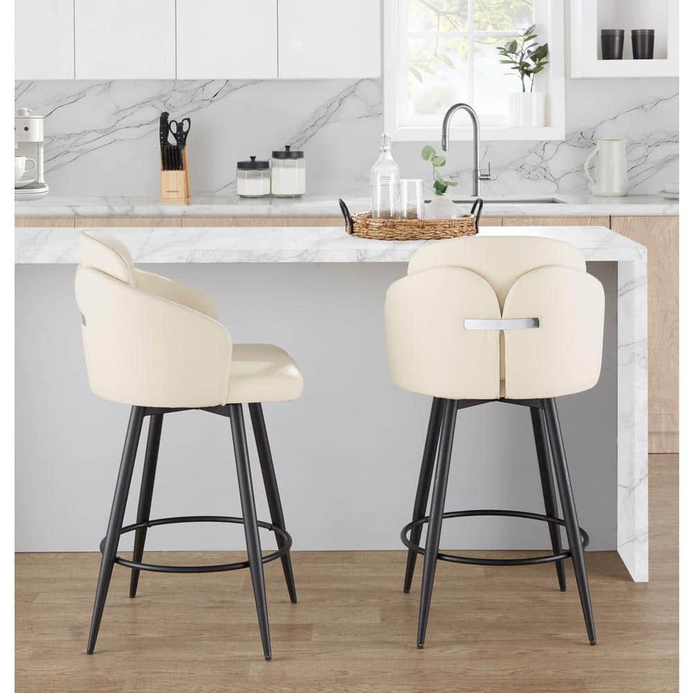 Corrigan Studio® Dahlia Fixed-Height Counter Stool - Set Of 2