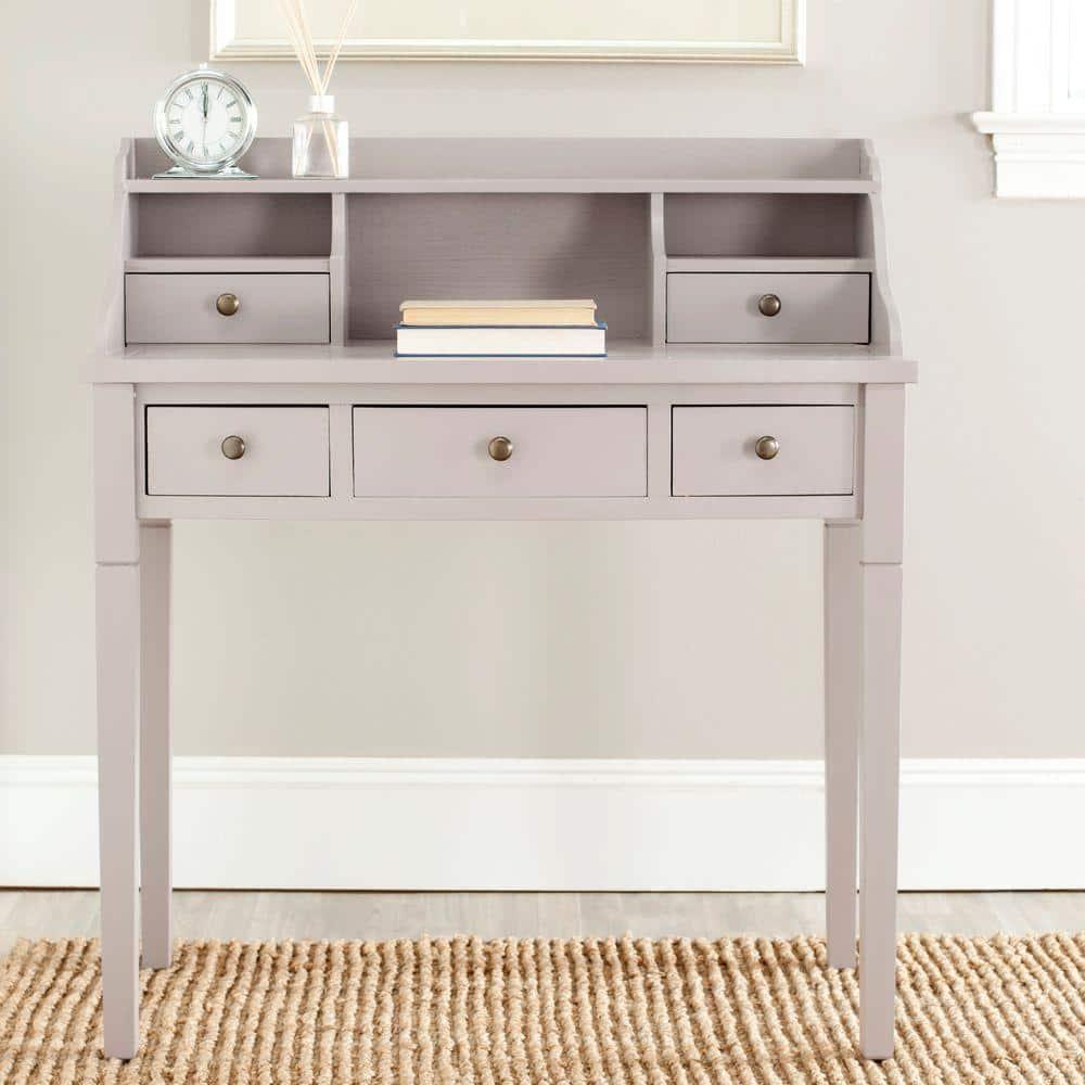 Landon Writing Desk - Quartz Grey - Safavieh