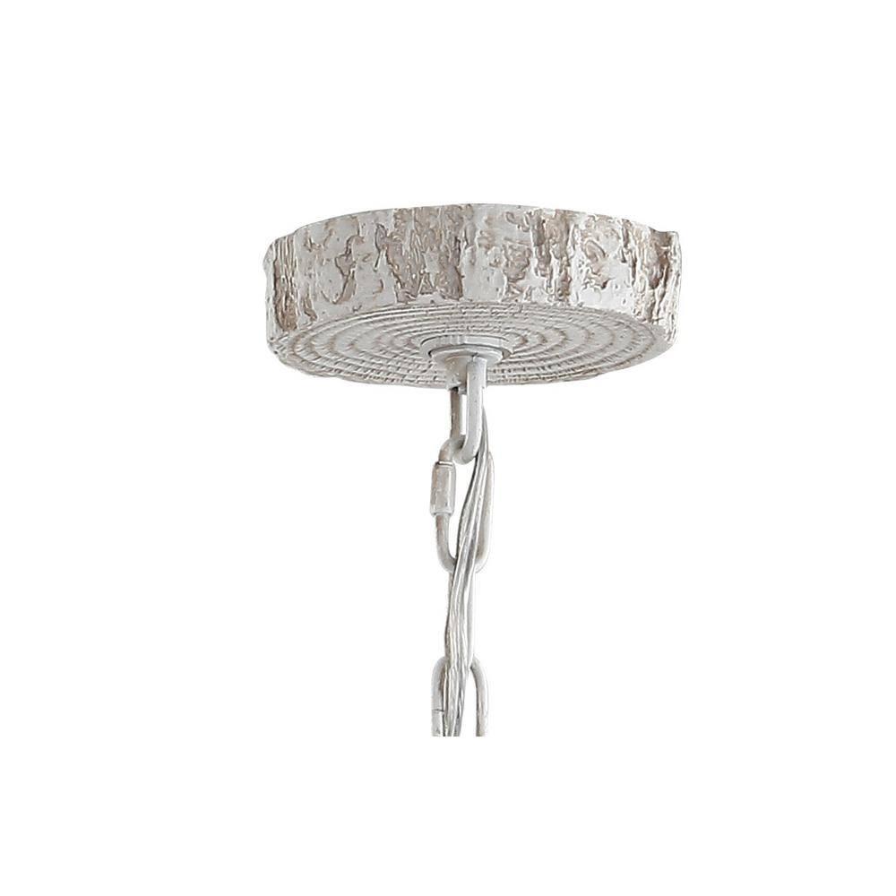 JONATHAN Y JYL6301B Eldora 26" Adjustable Resin Antler 4-Light LED Chandelier, Farmhouse, Glam, Transitional, Rustic, Cottage for living room, dinning room, bedroom, office Bulb Included, White