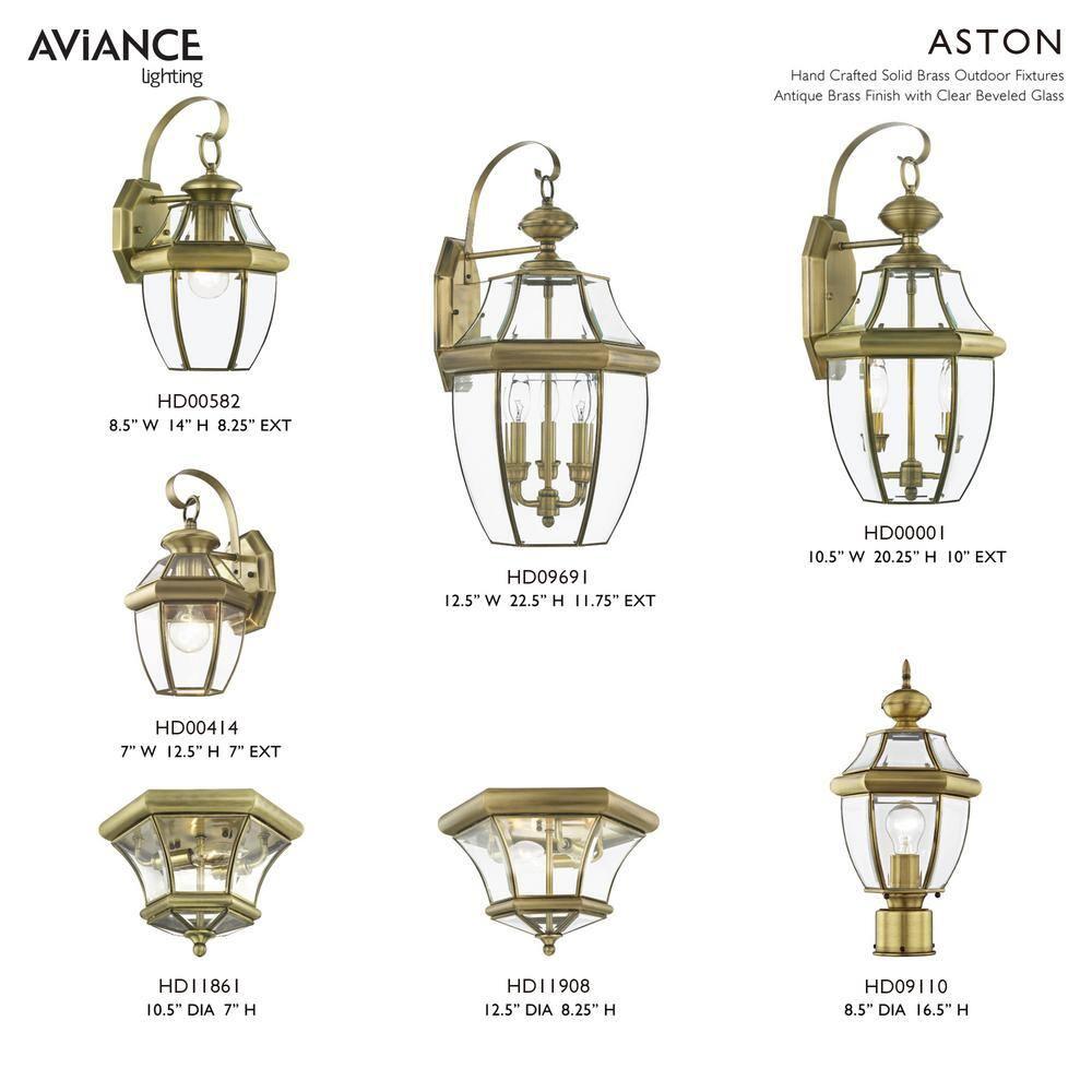 Livex Lighting Monterey 2 - Light Pendant in  Antique Brass