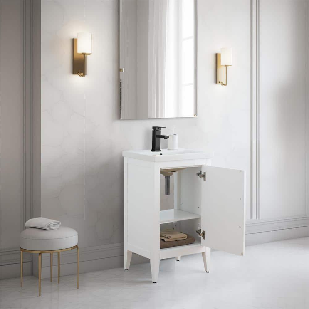 20'' Single Bathroom Vanity with Ceramic Top
