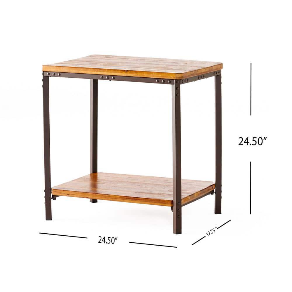 Ronan Rustic End Table - Rustic - Christopher Knight Home