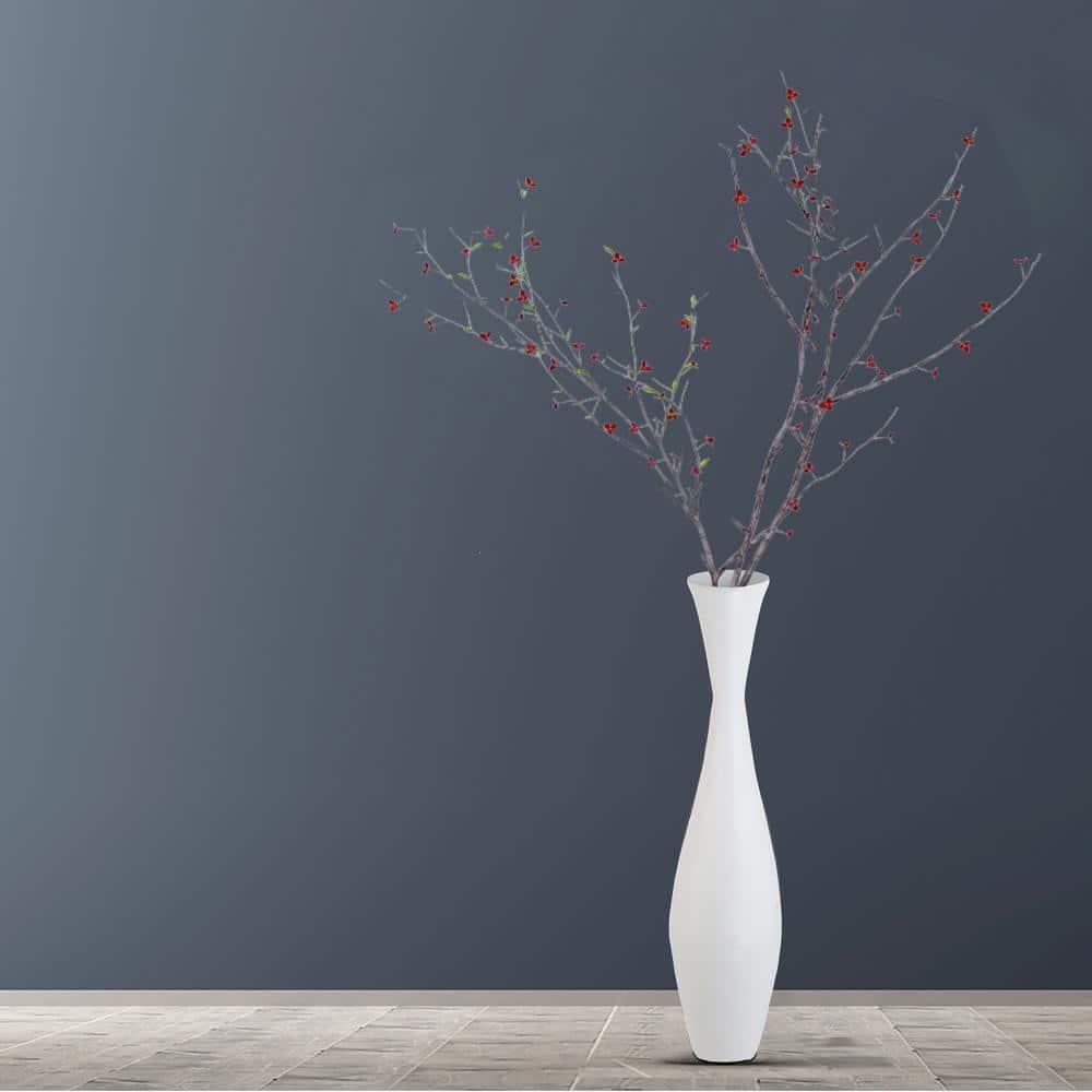 Uniquewise Bamboo Floor Vase - 43-inch Modern Elegance, Living Room Decor, Entryway, Dining Accent, Versatile Floral Styling, Elegant Tall Vase