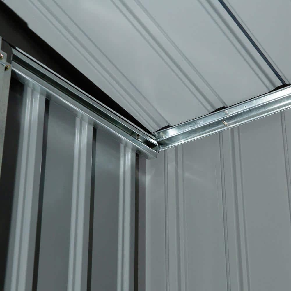 Outsunny 7' x 4' Metal Storage Shed Organizer, Garden Tool House with 4 Vents and 2 Sliding Doors for Backyard, Patio, Garage, Lawn, Brown