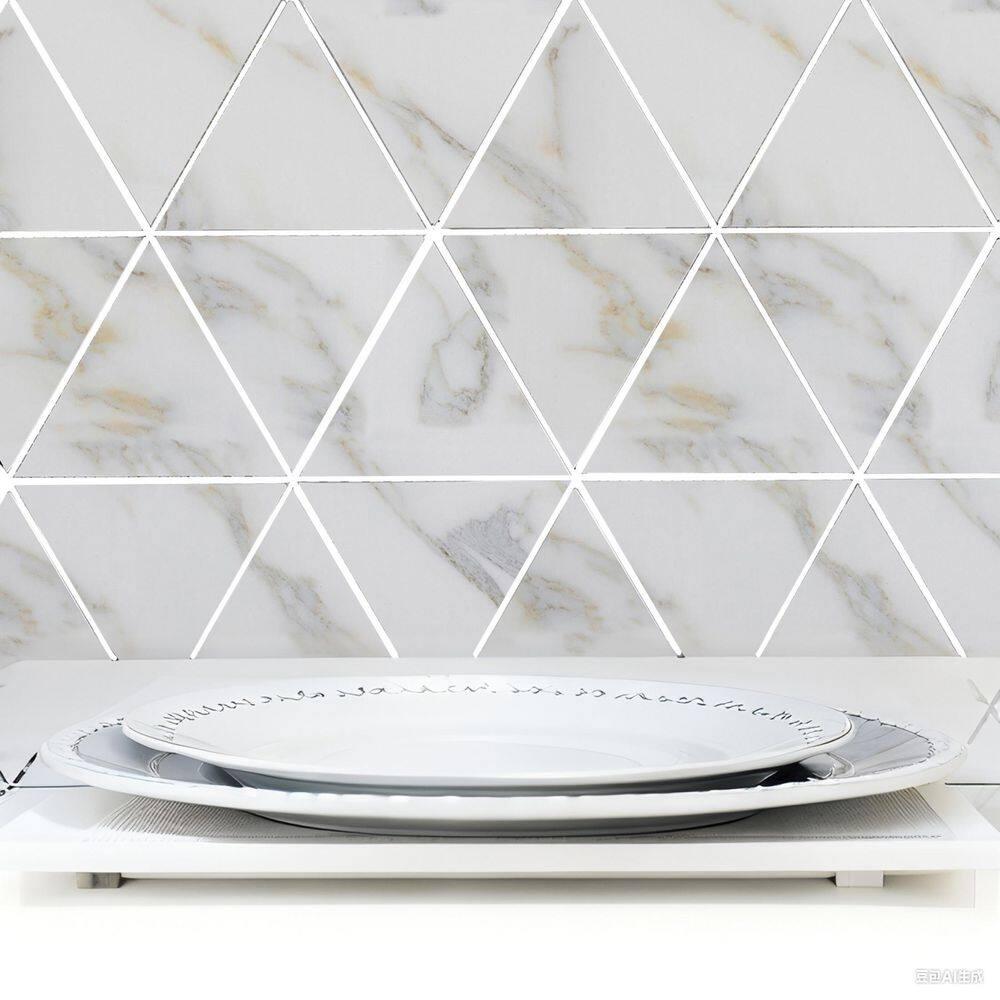 Abolos Landscape 1 in. x 2 in. Translucent Glass Plastic Face Mounted Brick Mosaic Designer Pool Tile