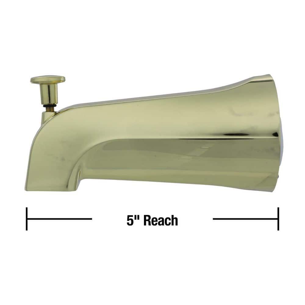Danco 70-89265 Universal Tub Spout with Diverter, Polished Brass