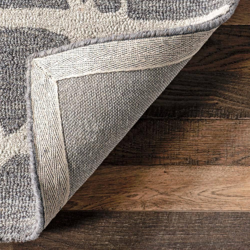 Nuloom Carlene Contemporary Scribble Wool Indoor Area Rug, 4' x 6', Gray