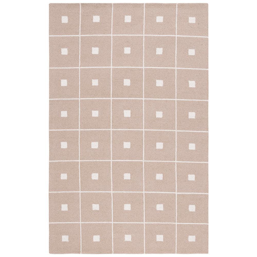 Martha Stewart 300 Hand Tufted 85% Wool And 15% Cotton With Latex Geometric Rug
