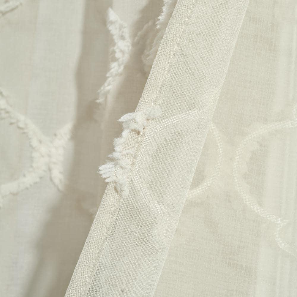 Lush Decor Avon Trellis Sheer Trellis Sheer Curtain Panels (Set of 2)