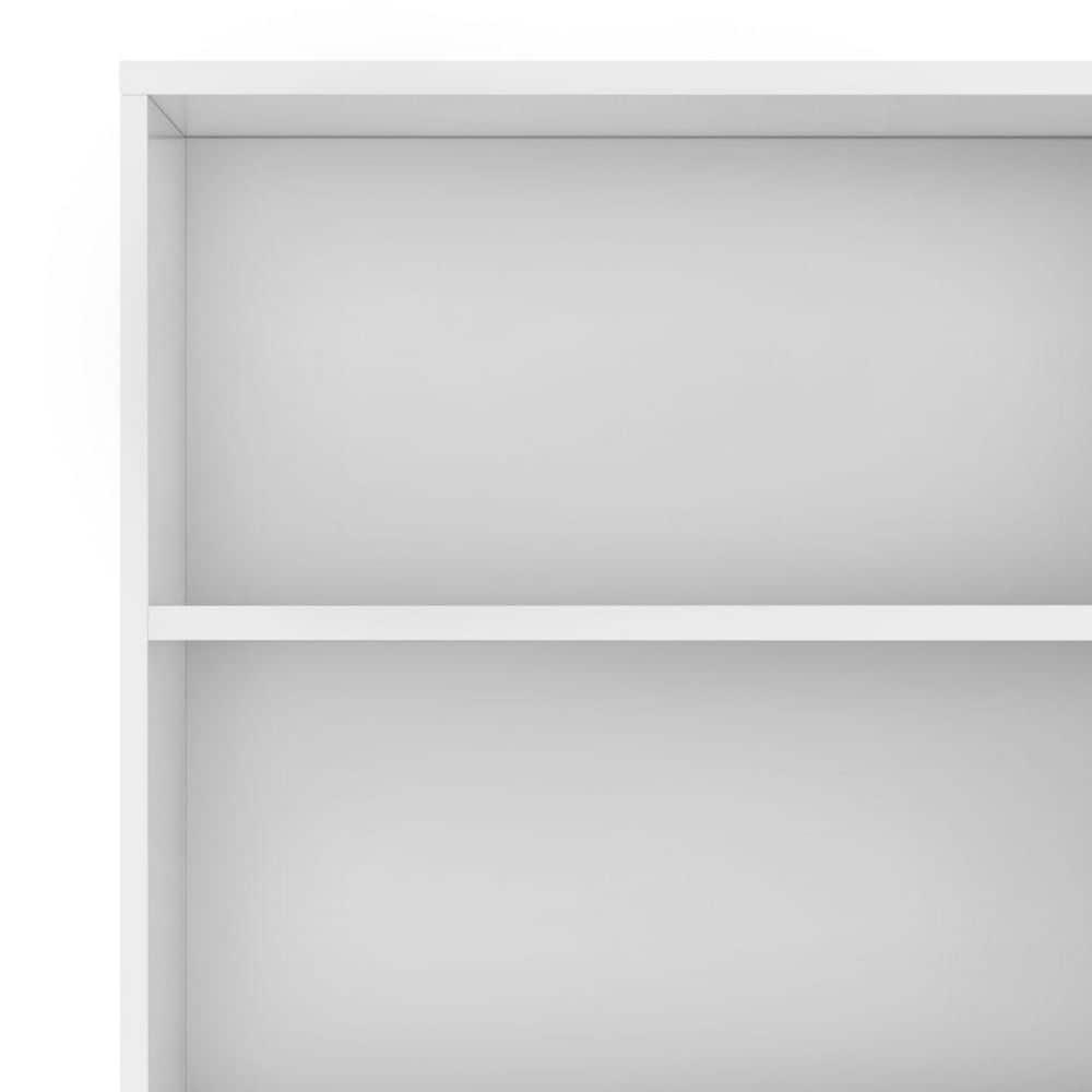 Simpli Home Harper 24"W Solid Hardwood 4 Shelf Mid-Century Modern Bookcase with Drawer and Adjustable Shelves