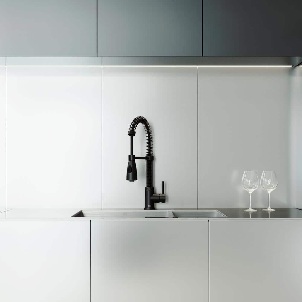 Brant 19 H 1-handle Pull-Down 2-Function Sprayer Kitchen Faucet