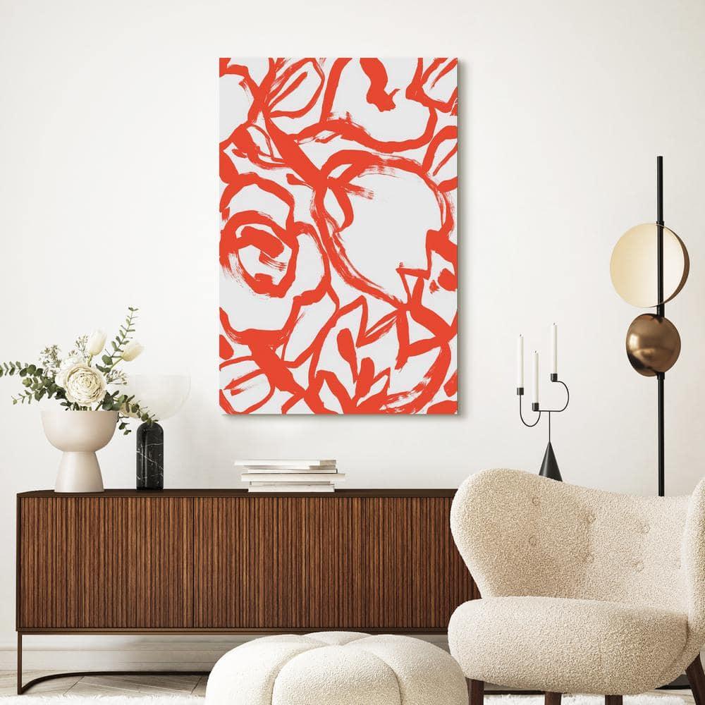 Empire Art Direct " Scarlet Blooms I & II " 2 - Pieces
