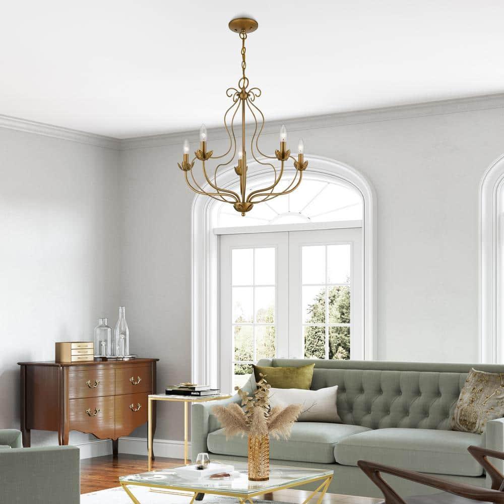Livex Lighting - Katarina - 5 Light Chandelier In Transitional Style-23 Inches