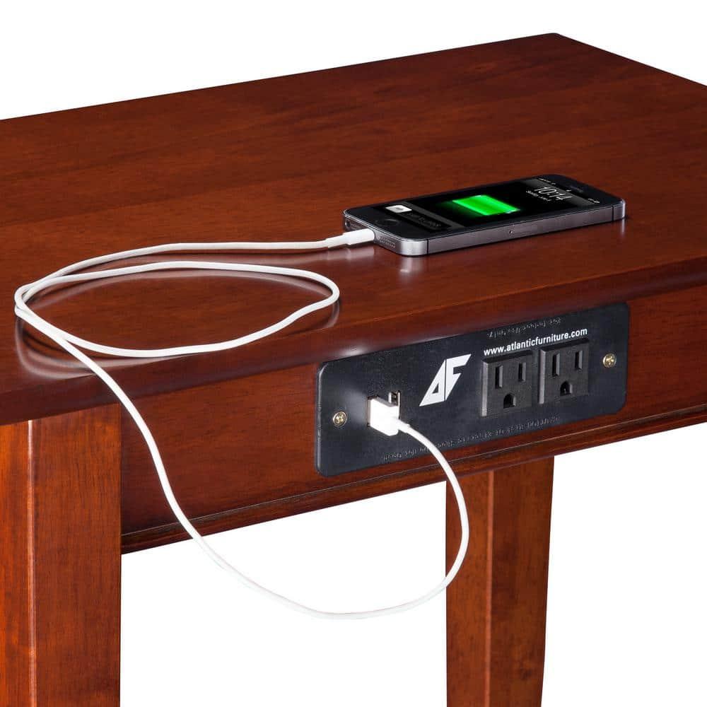 Shaker Chair Side Table with Charger Walnut - AFI