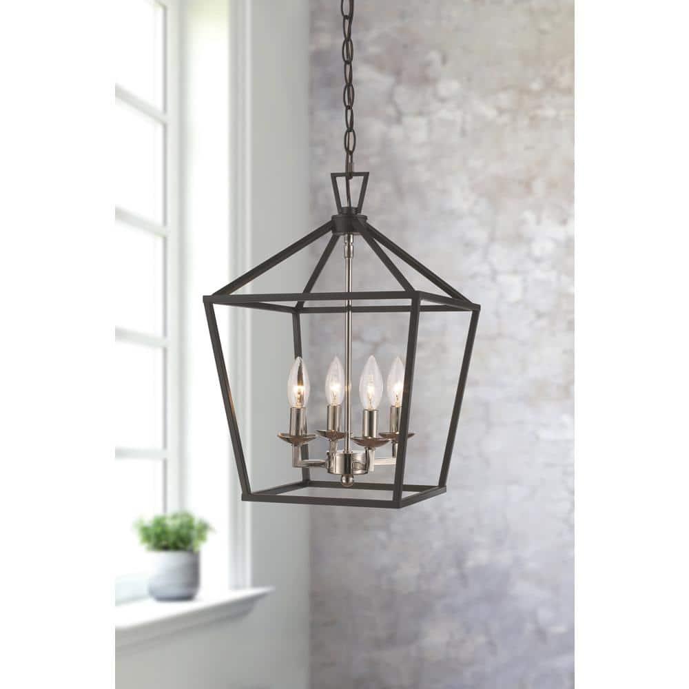 Trans Globe Lighting 10264 Lacey 4 Light 12" Wide Pendant - Black