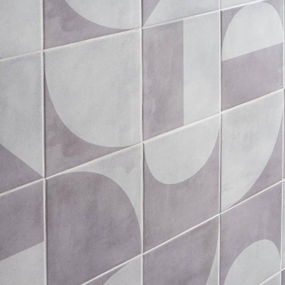 Quincy 7.87'' W x 7.87'' L Porcelain Encaustic Floor and Wall Tile