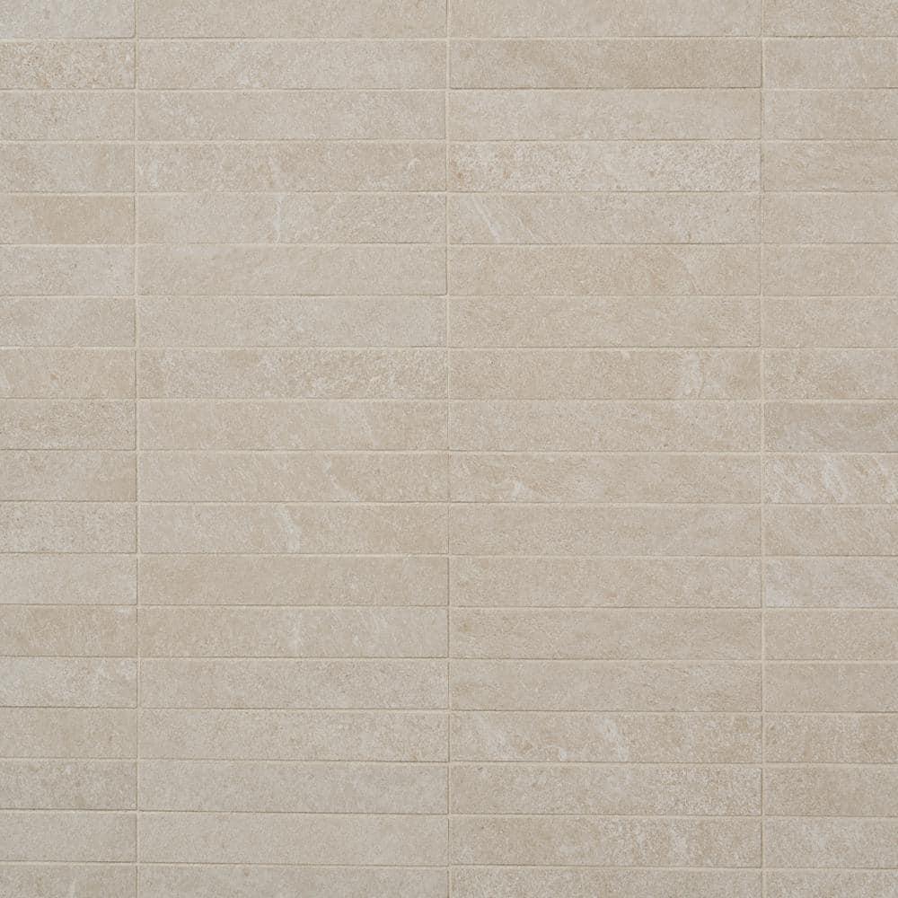 Monolith 11.81 In. X 11.81 In. Stacked Matte Porcelain Mosaic Floor And Wall Tile (5.76 Sq. Ft. / Case)