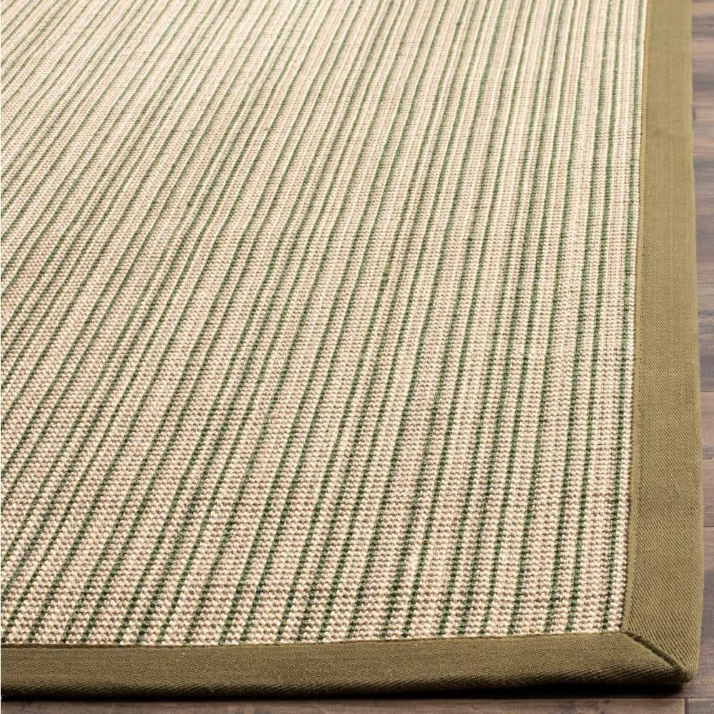 Natural Fiber NF442 Power Loomed Indoor Accent Rug - Green/Green - 3'x5' - Safavieh.