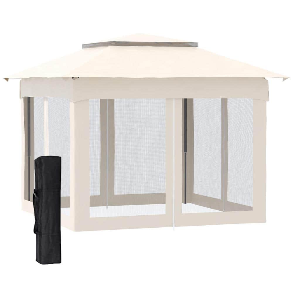 Outsunny 11 Ft. W x 11 Ft. D Steel Patio Gazebo