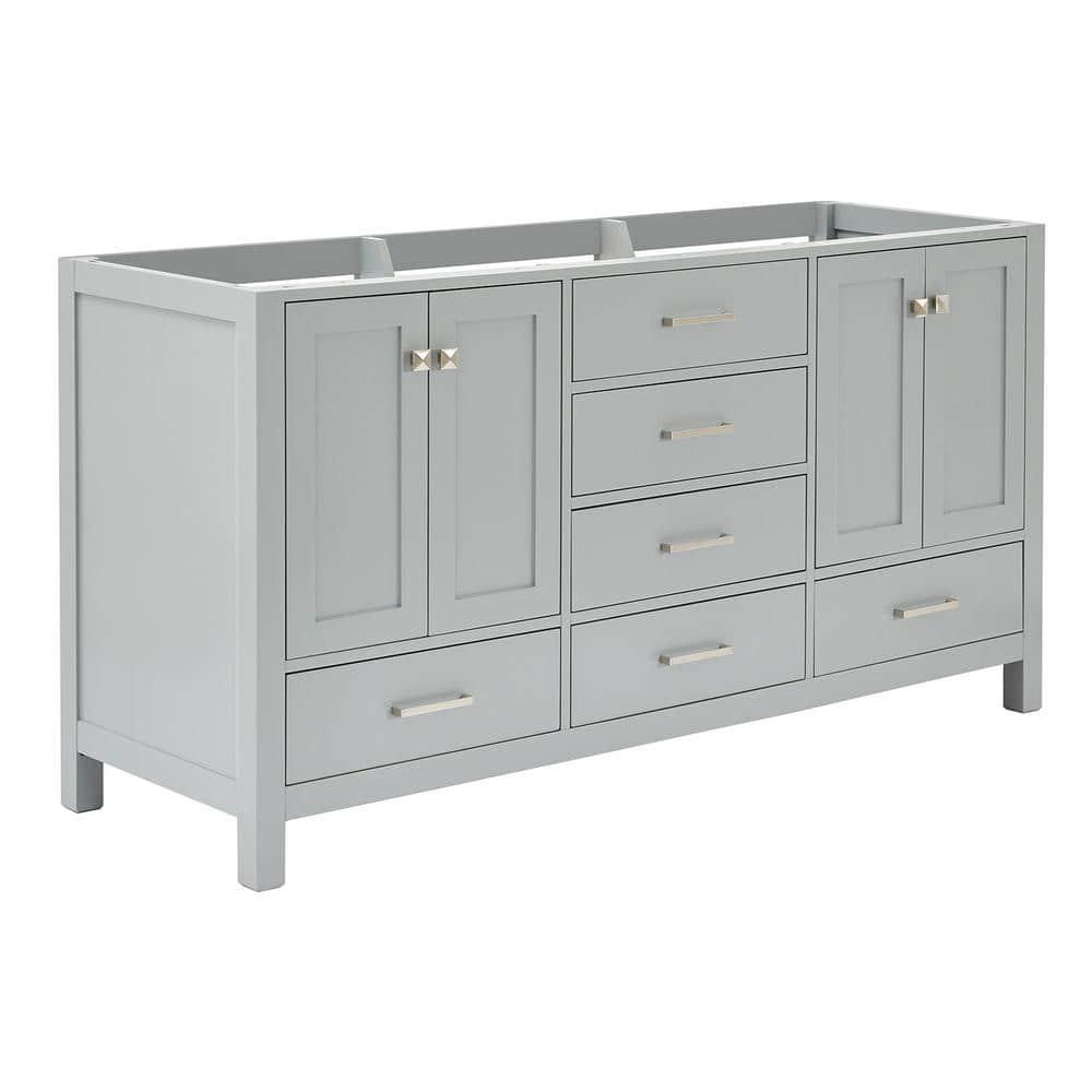 Ariel A067d-Bc Cambridge 66" Double Free Standing Vanity Cabinet Only - Grey
