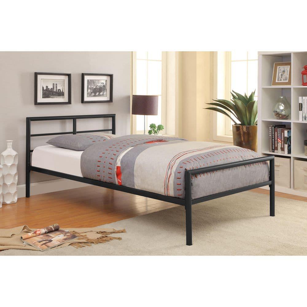 Fisher Twin Metal Bed Gunmetal