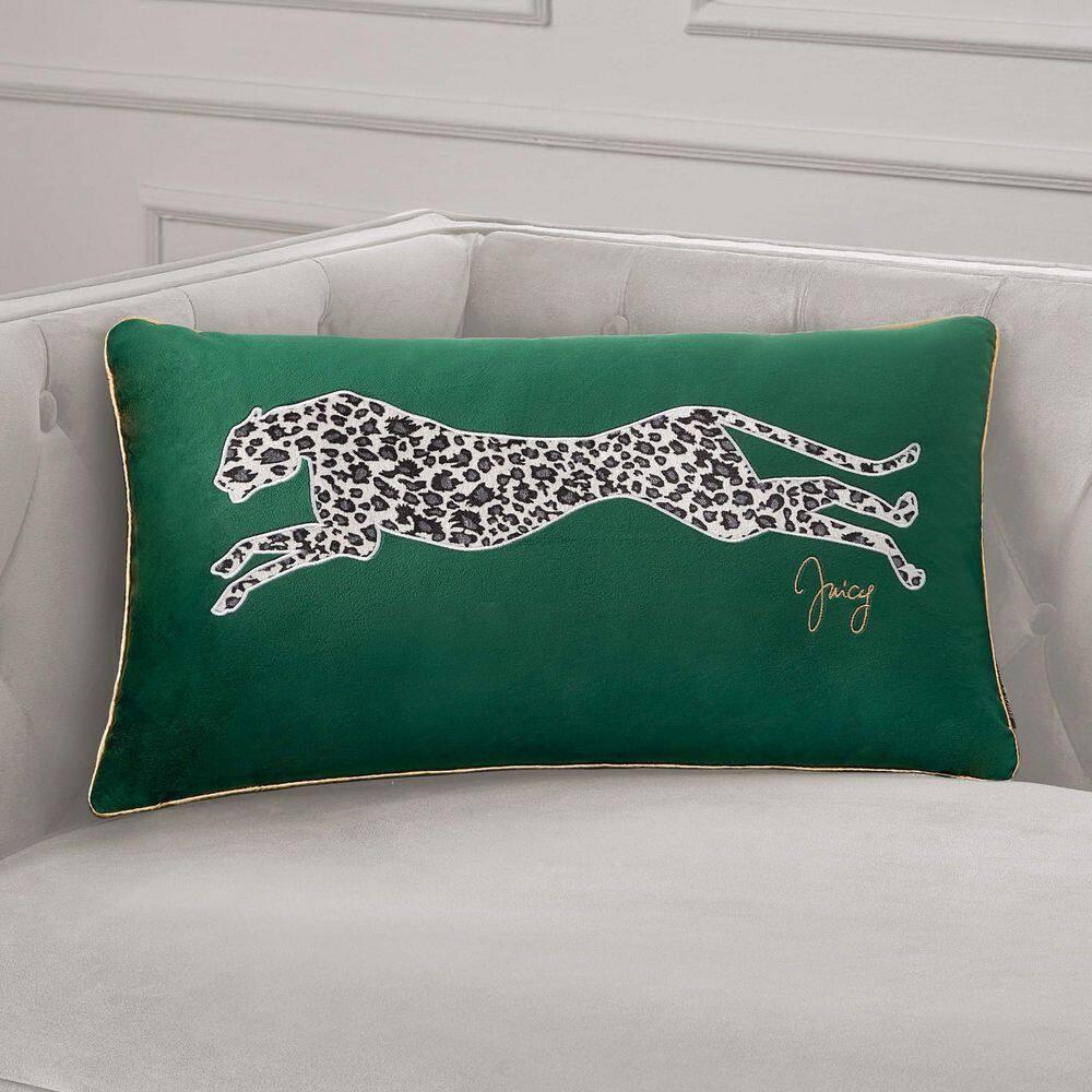 Juicy Couture Juicy Couture Velvet Cheetah Plush Decorative Throw Pillows - 14" x 24"