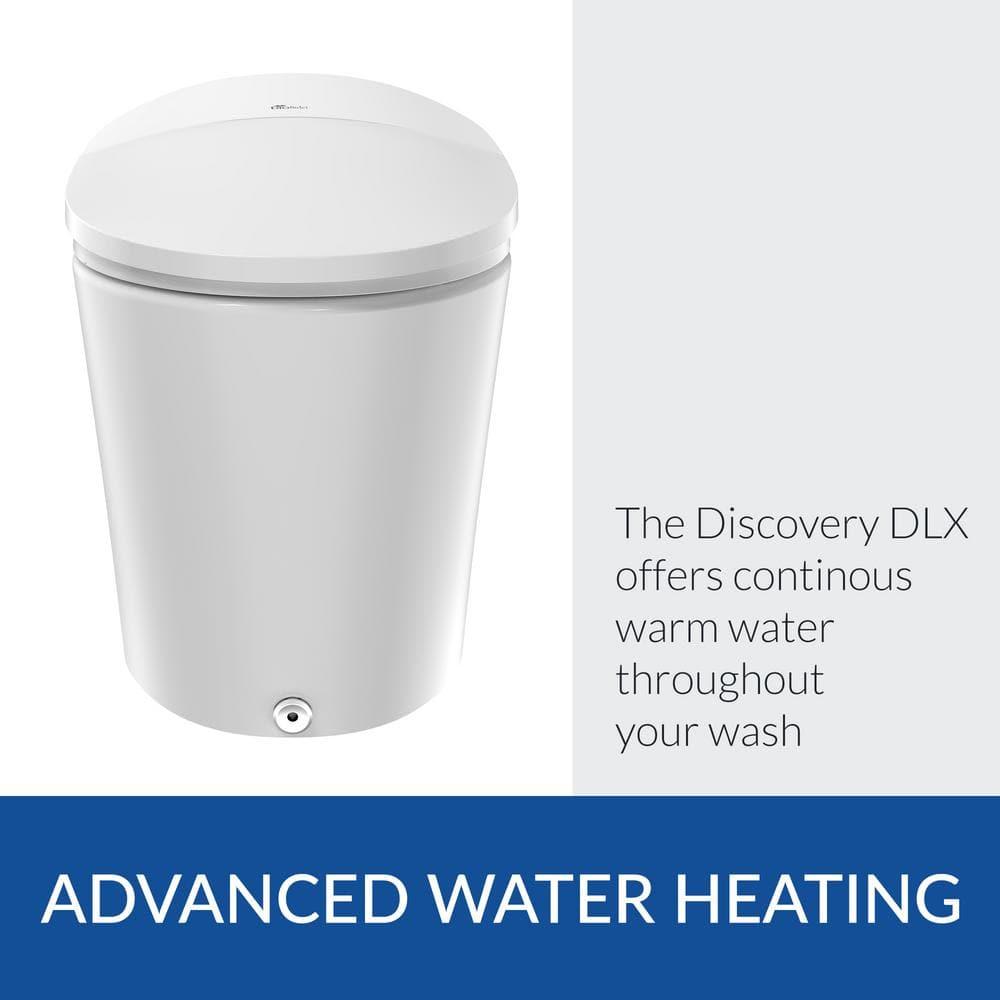 Bio Bidet by BEMIS Discovery DLX Smart Bidet Toilet, Tankless, Auto Open and Close with Kick Flush, Self Cleaning Discovery DLX