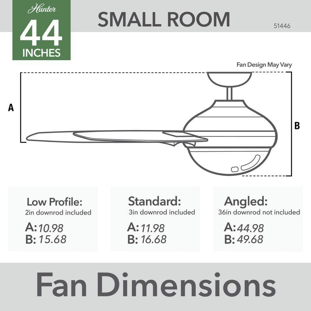 44" Elliston 5 - Blade Standard Ceiling Fan with Pull Chain and Light Kit Included