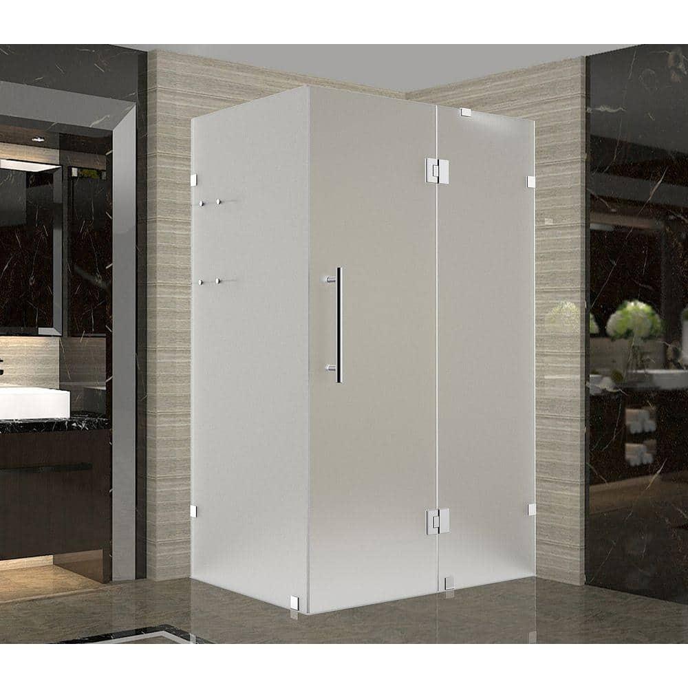 Avalux GS 34" x 72" Square Hinged Shower Enclosure