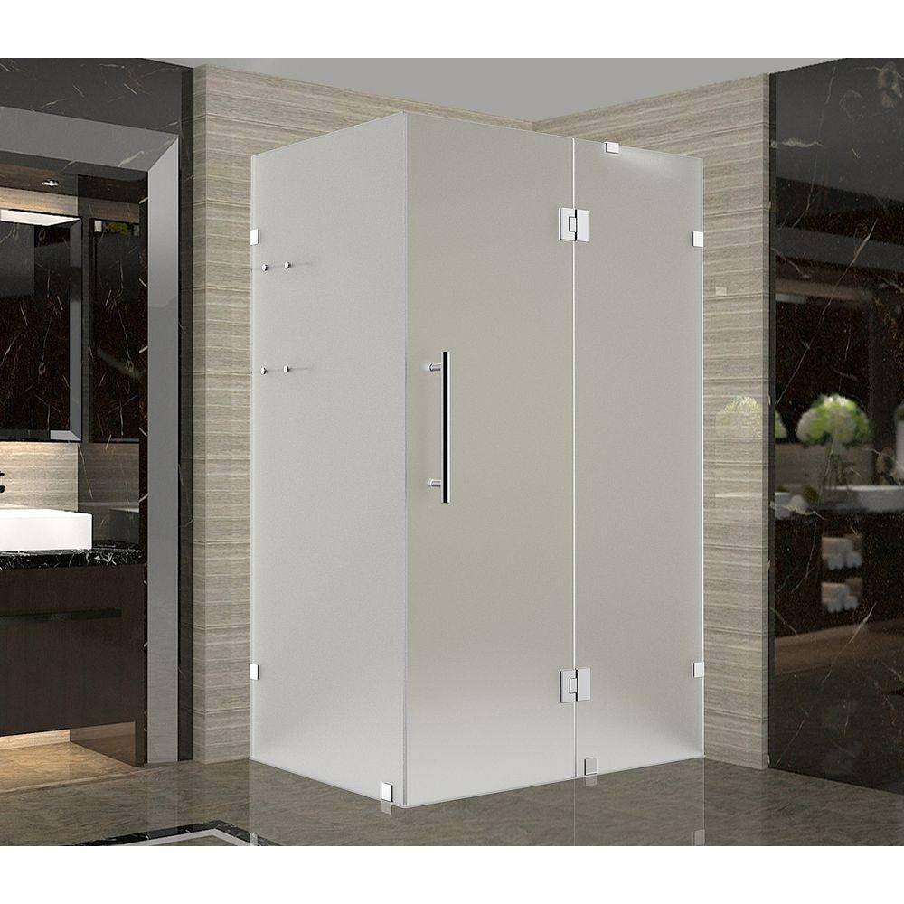 Avalux GS 37" x 72" Square Hinged Shower Enclosure
