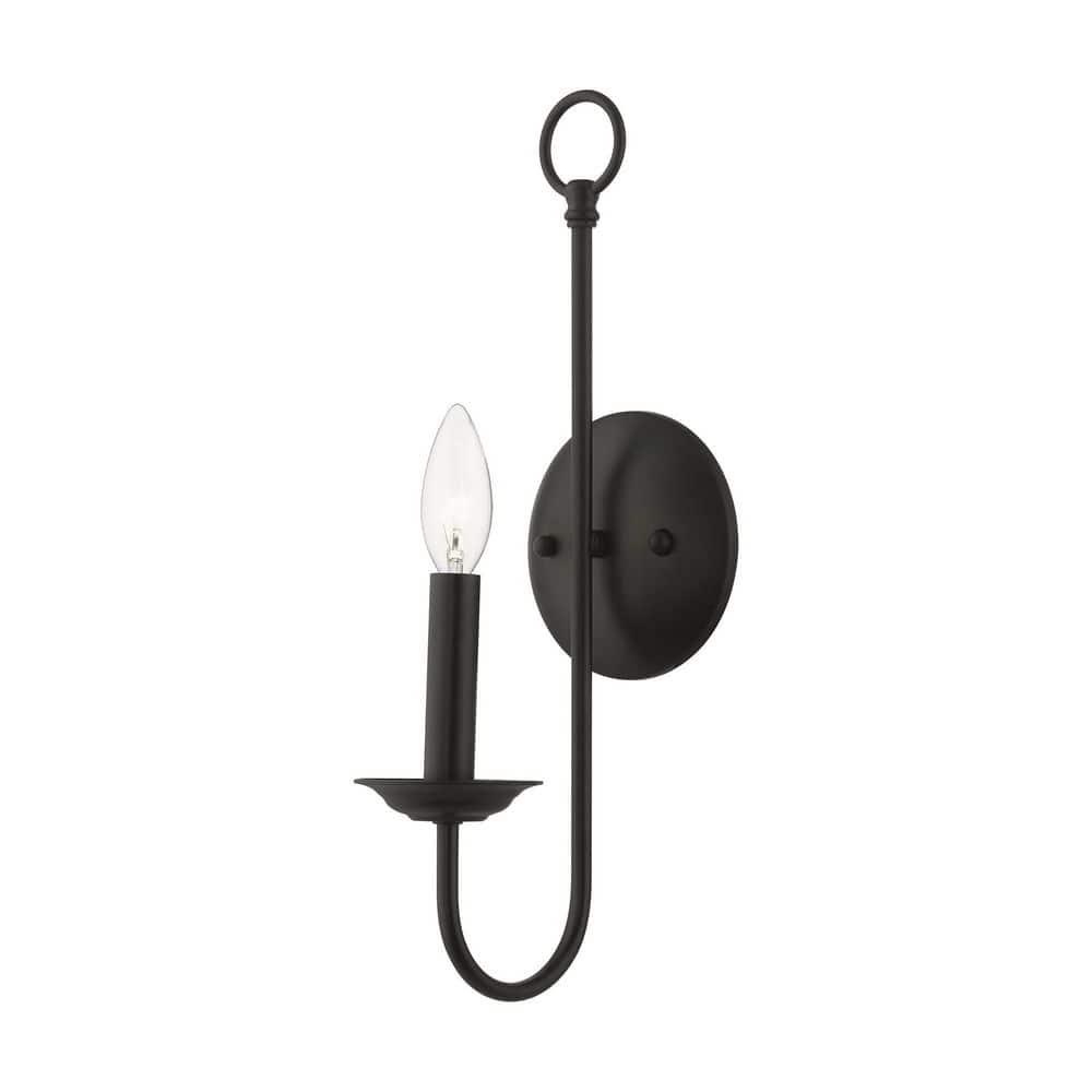 Livex Lighting Estate 1 - Light Wall Light in  Black