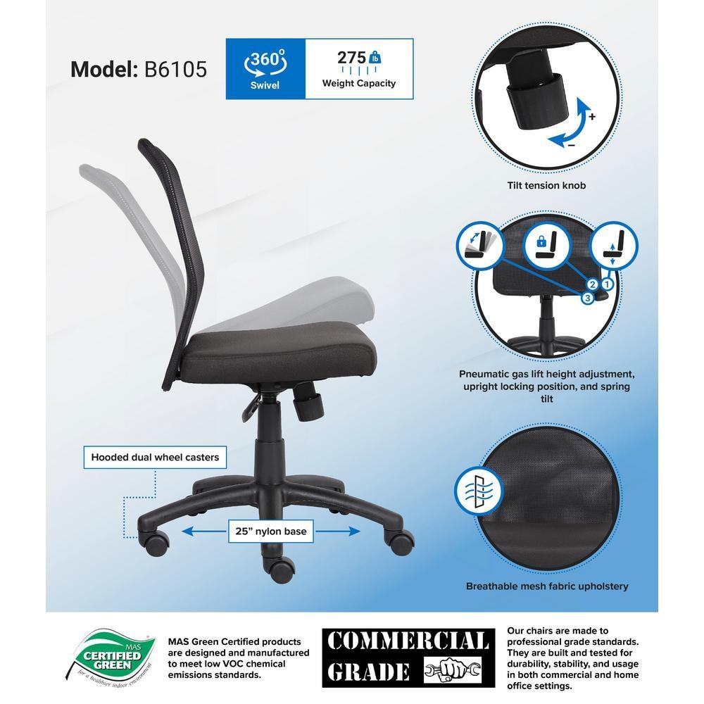 Boss Office Products Vinyl Drafting Chair