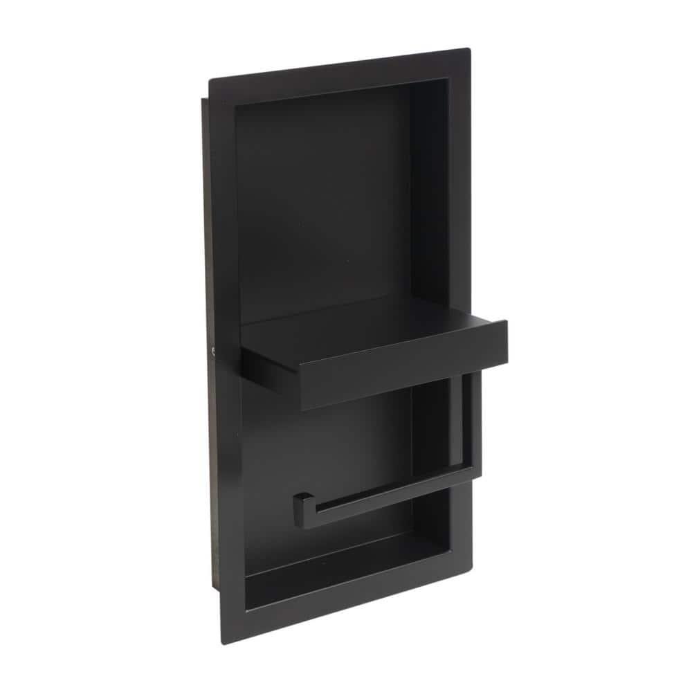 PVD Stainless Steel Recessed Toilet Paper Holder / Bathroom Niche