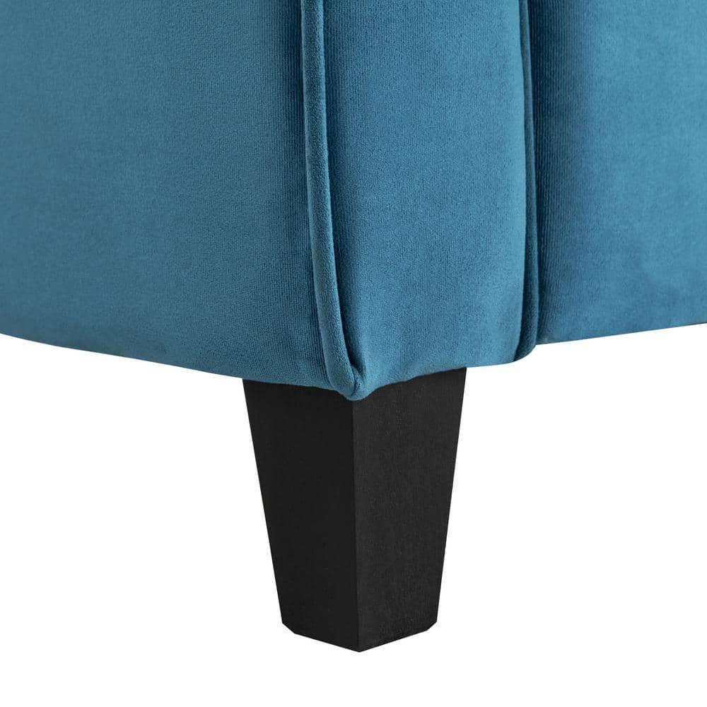 Lifestyle Solutions Harper Loveseat Blue Velvet