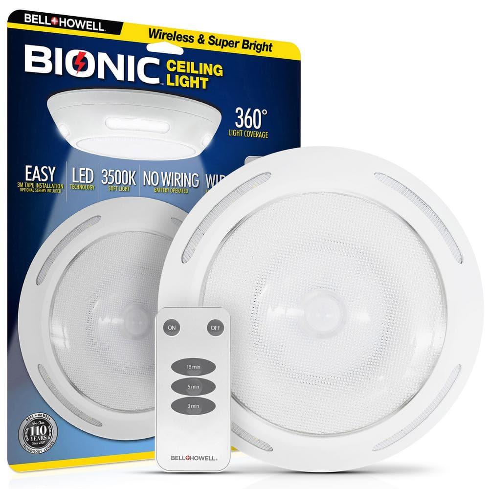 Bell + Howell Bell + Howell Wireless Motion Activated Ceiling Light with Remote Control
