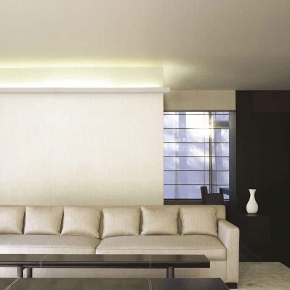 4-3/8 in x 2-3/4 in x 78-3/4 in Primed White Plain Polyurethane Crown Moulding